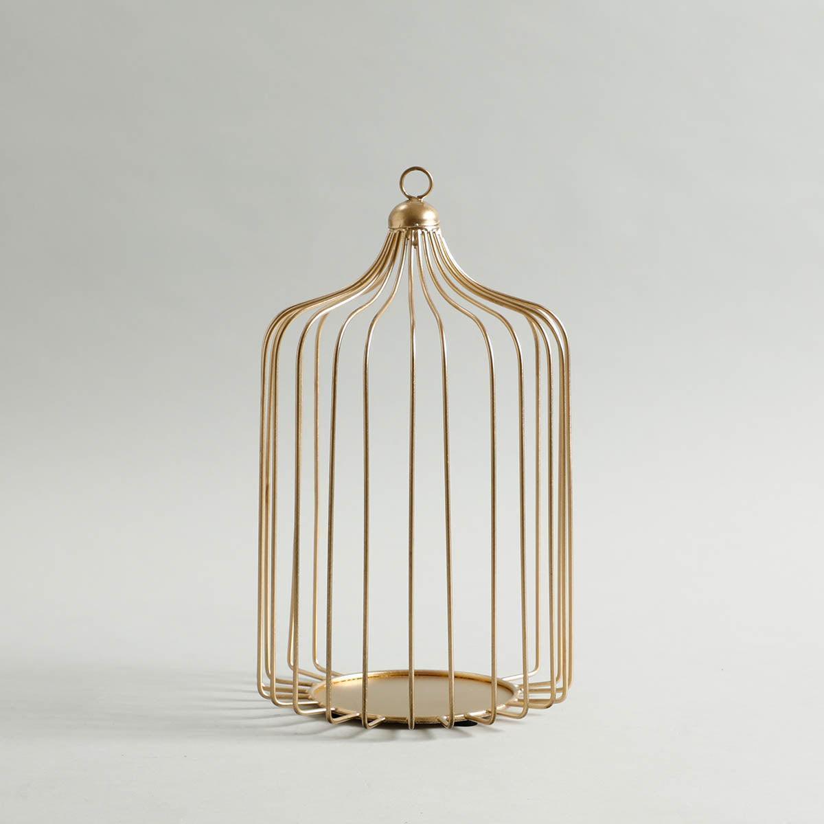 Buy Candle Stand - Gold Iron Bird Cage Candle Holder | Tea Light Stand For Home & Table Decor by Home4U on IKIRU online store