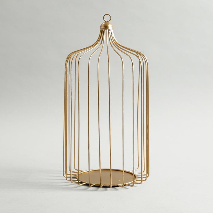 Buy Candle Stand - Gold Iron Bird Cage Candle Holder | Tea Light Stand For Home & Table Decor by Home4U on IKIRU online store