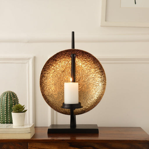 Buy Candle Stand - Luminous Disc Candle Holder | Table Candle Stand by De Maison Decor on IKIRU online store