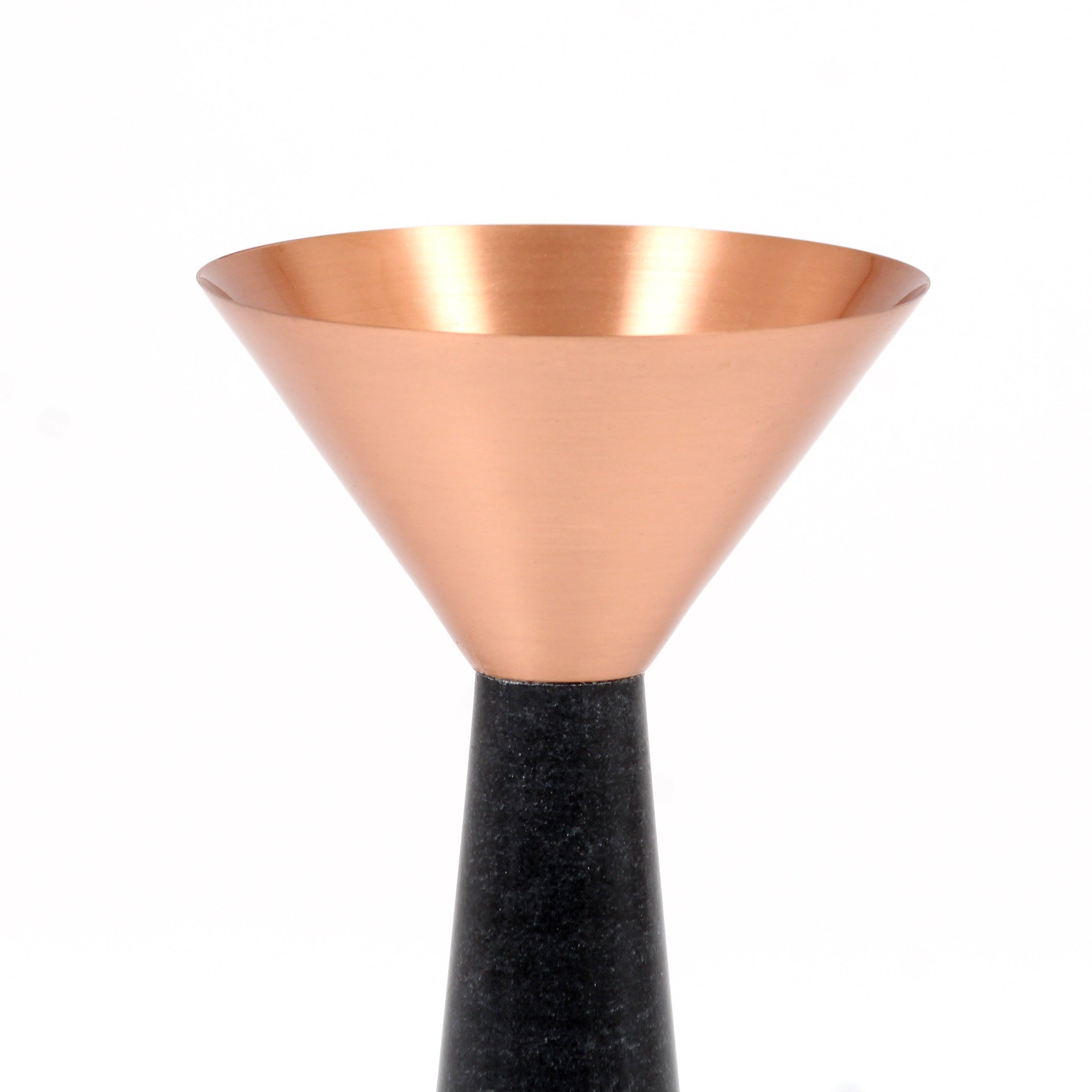 Buy Candle Stand Selective Edition - Copper Stone Candle Stand by AKFD on IKIRU online store