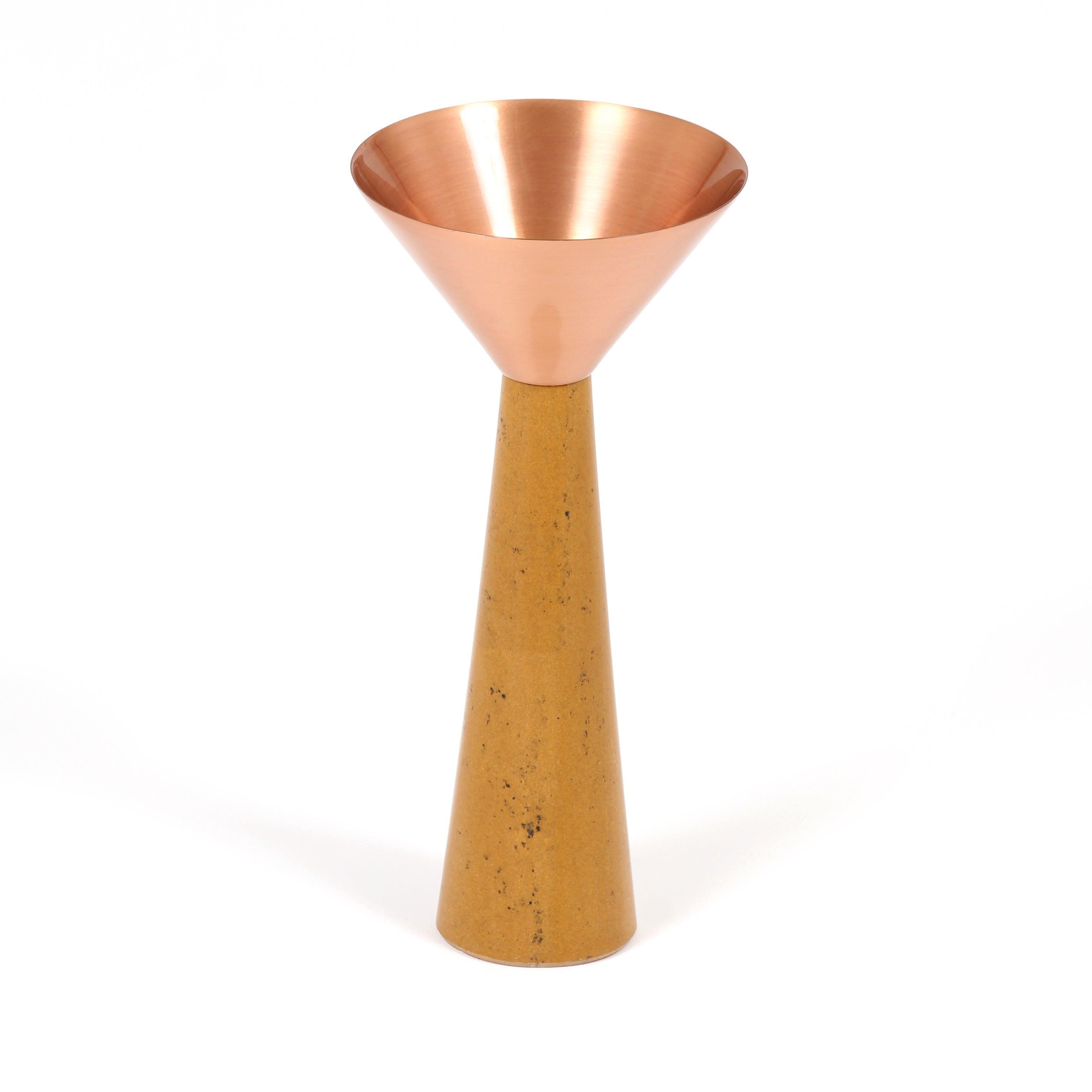 Buy Candle Stand Selective Edition - Copper Stone Candle Stand by AKFD on IKIRU online store