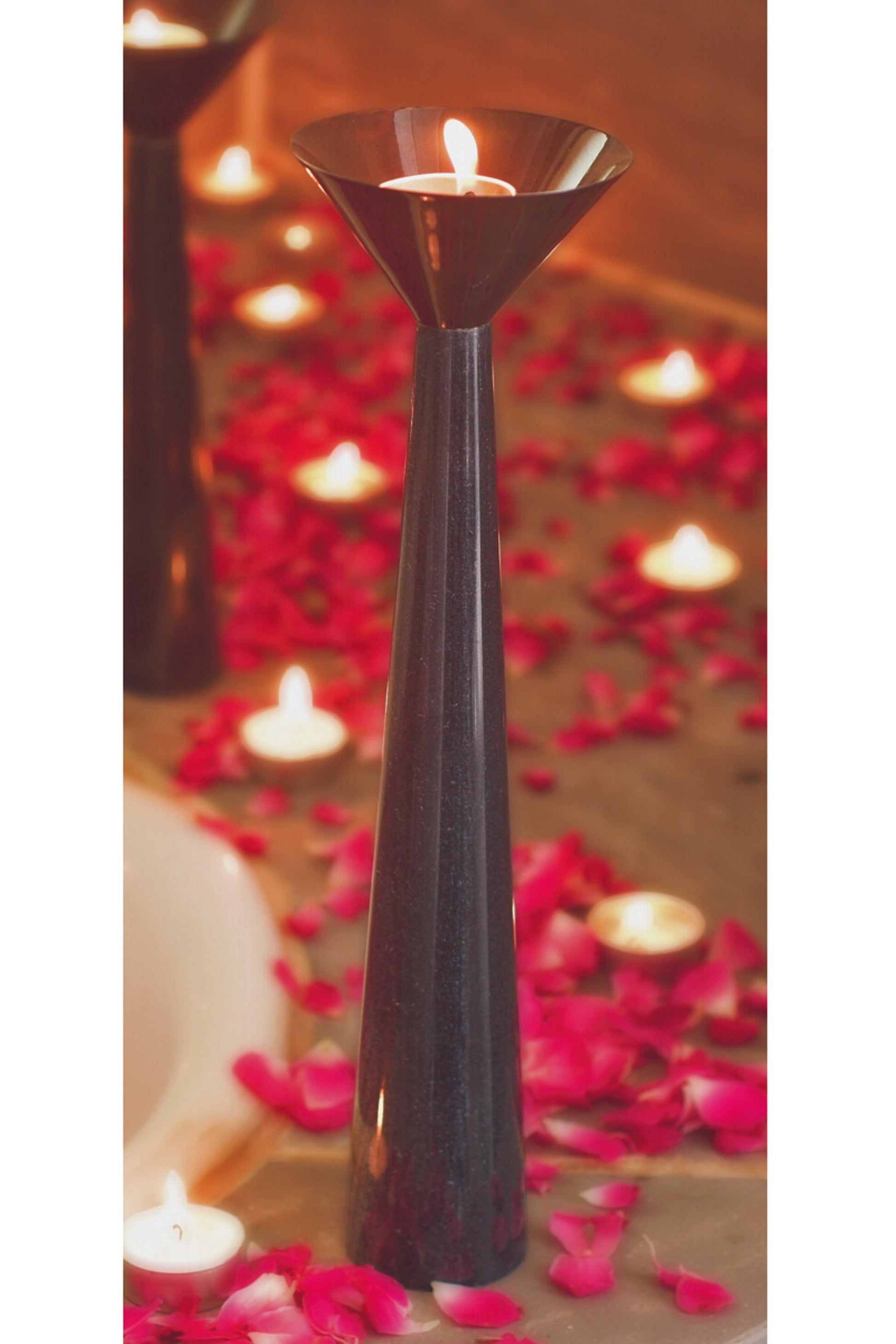 Buy Candle Stand Selective Edition - Copper Stone Candle Stand by AKFD on IKIRU online store