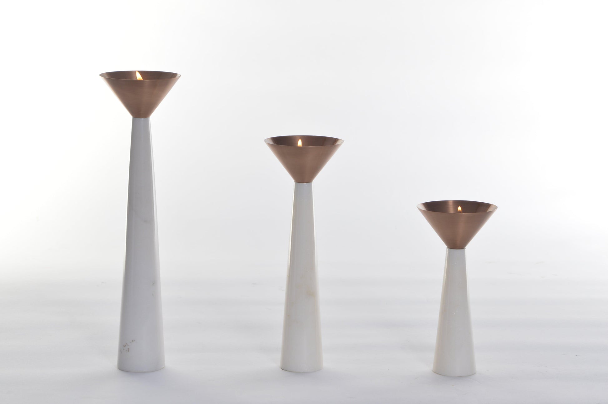 Buy Candle Stand Selective Edition - Copper Stone Candle Stand by AKFD on IKIRU online store