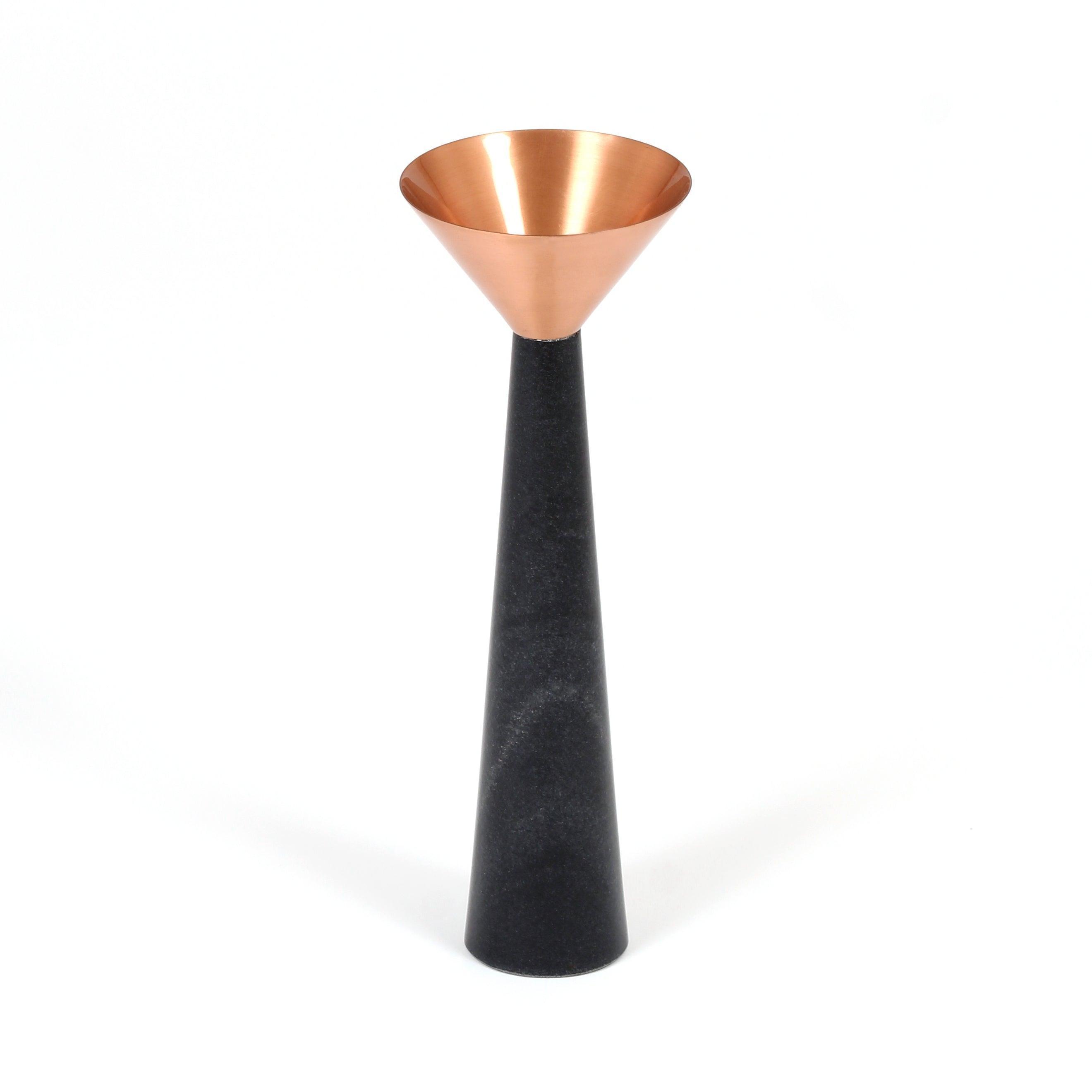 Buy Candle Stand Selective Edition - Copper Stone Candle Stand by AKFD on IKIRU online store