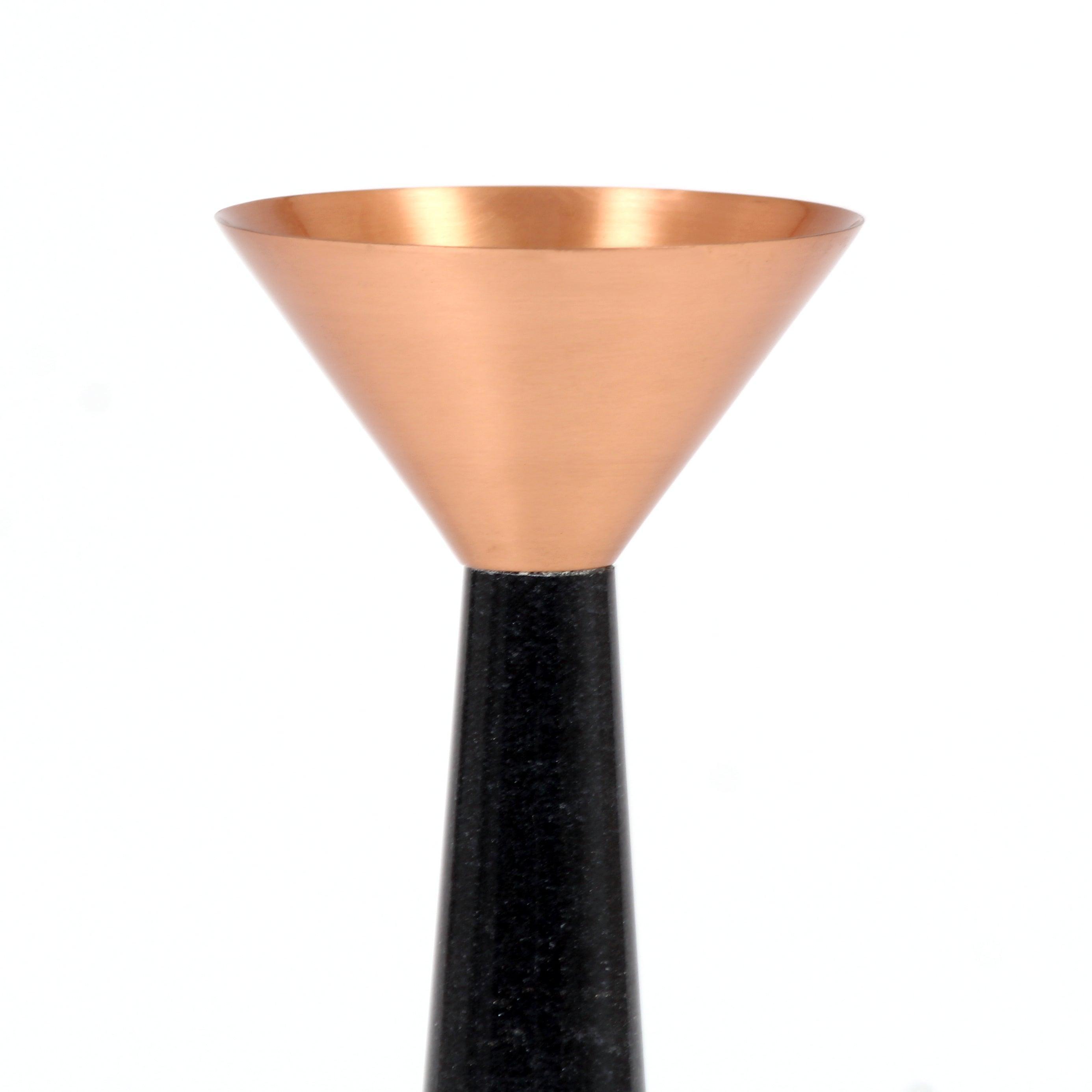 Buy Candle Stand Selective Edition - Copper Stone Candle Stand by AKFD on IKIRU online store