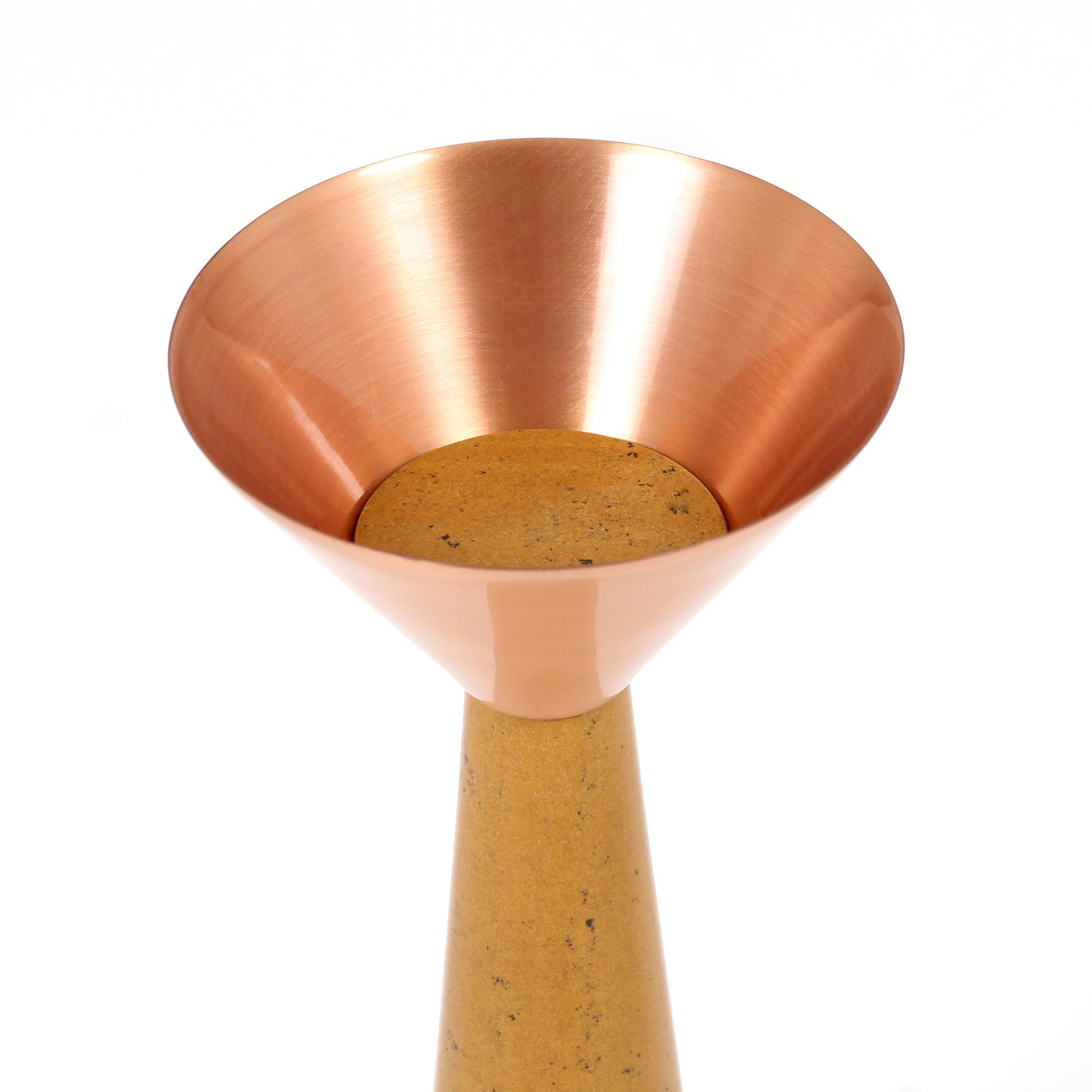 Buy Candle Stand Selective Edition - Copper Stone Candle Stand by AKFD on IKIRU online store