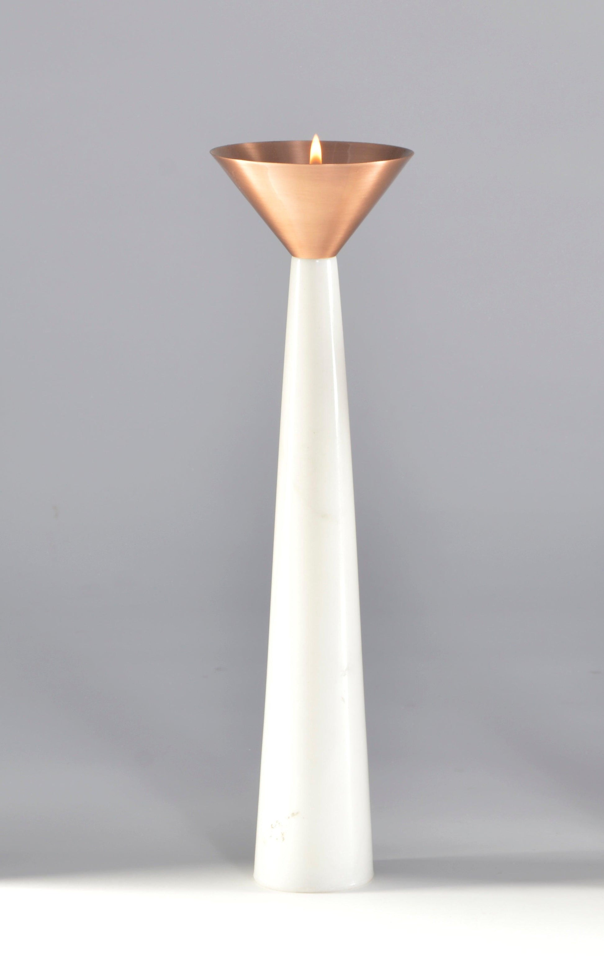 Buy Candle Stand Selective Edition - Copper Stone Candle Stand by AKFD on IKIRU online store