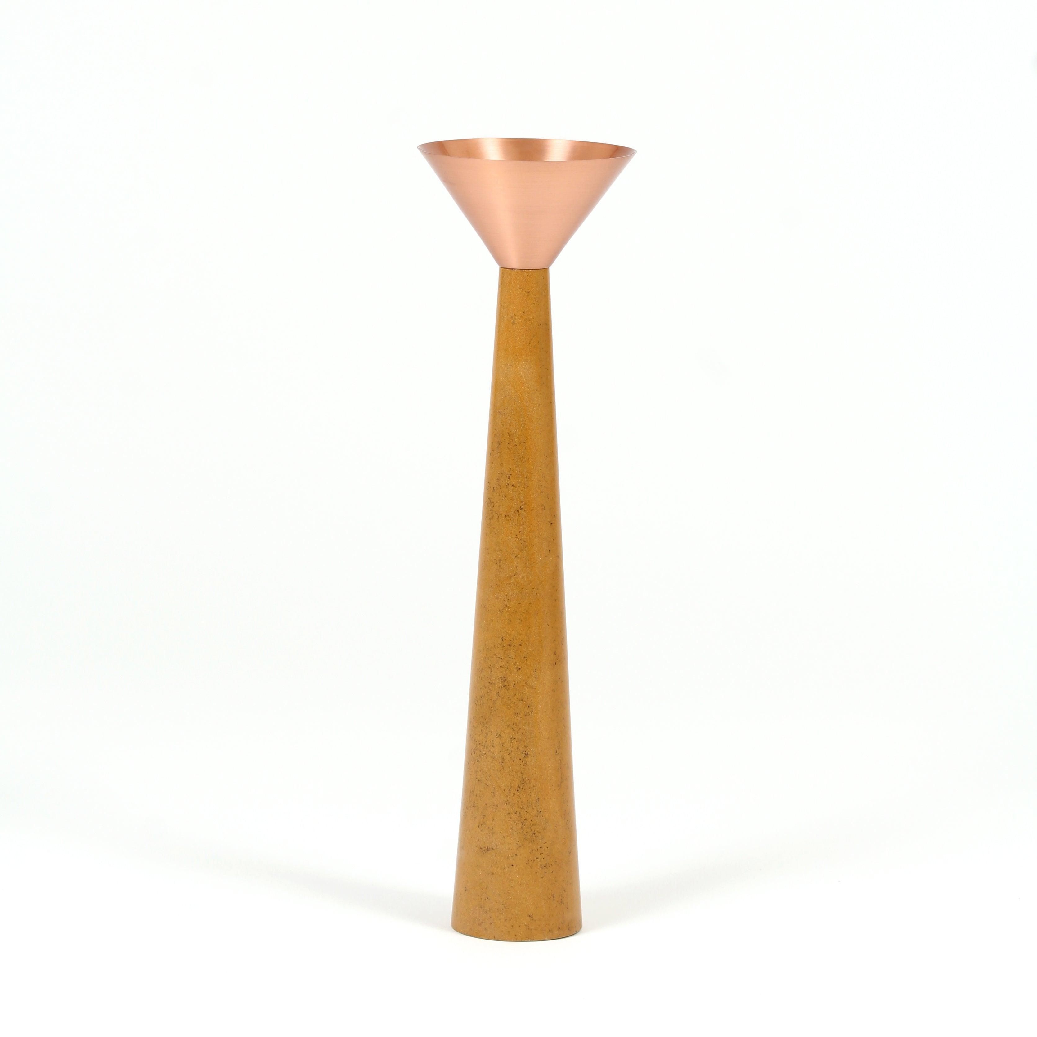 Buy Candle Stand Selective Edition - Copper Stone Candle Stand by AKFD on IKIRU online store