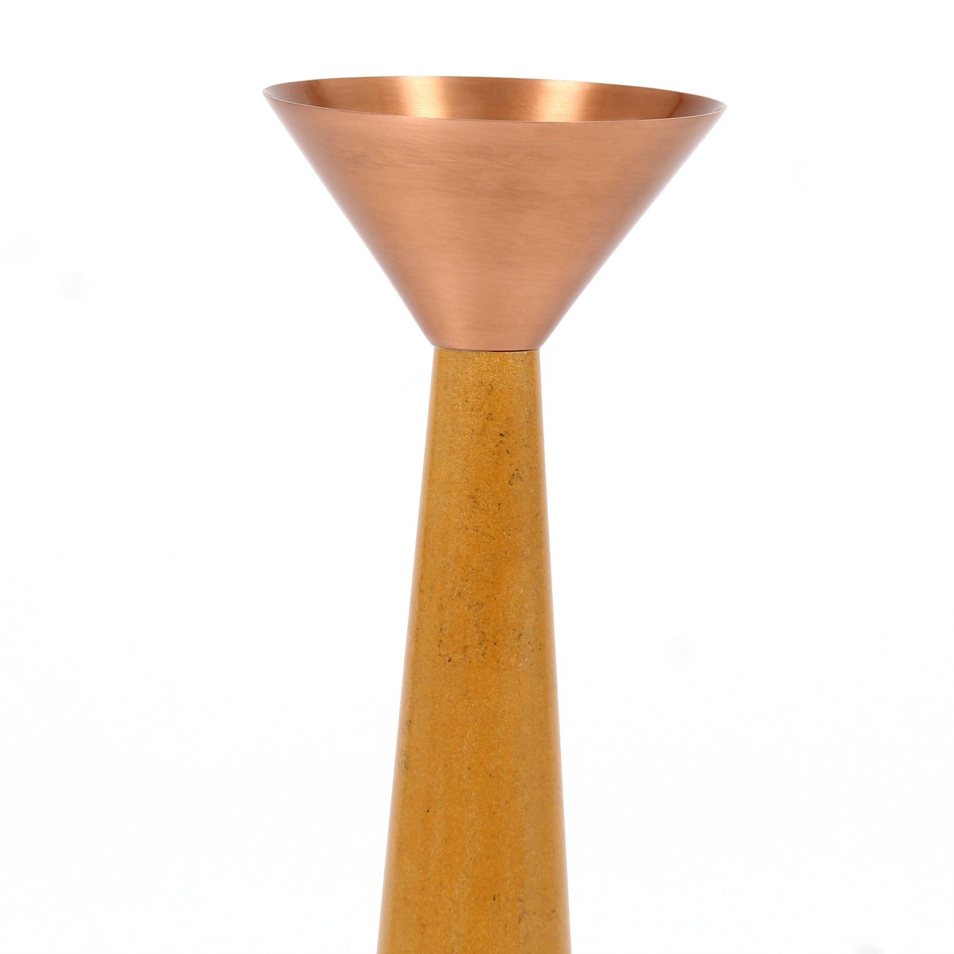 Buy Candle Stand Selective Edition - Copper Stone Candle Stand by AKFD on IKIRU online store