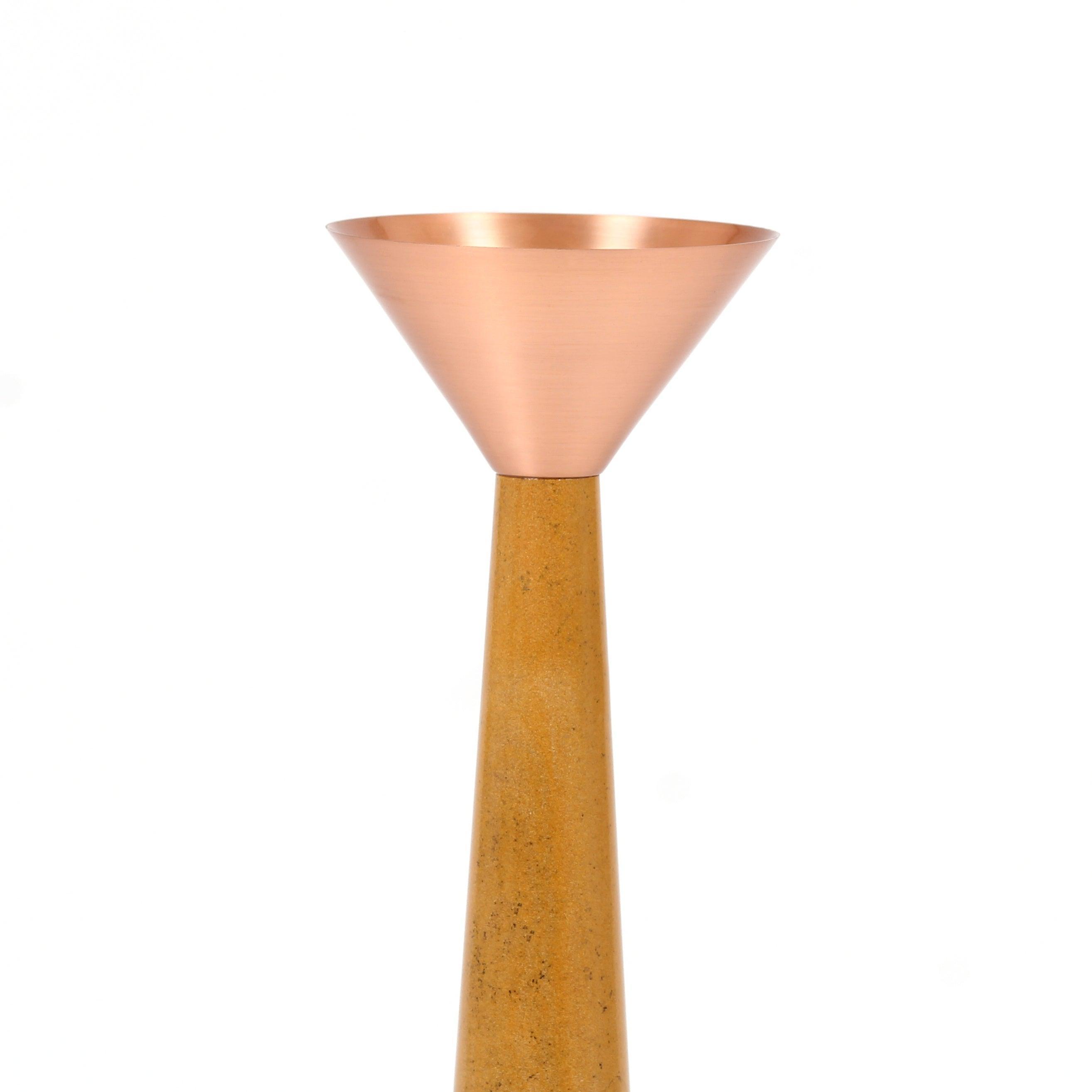Buy Candle Stand Selective Edition - Copper Stone Candle Stand by AKFD on IKIRU online store