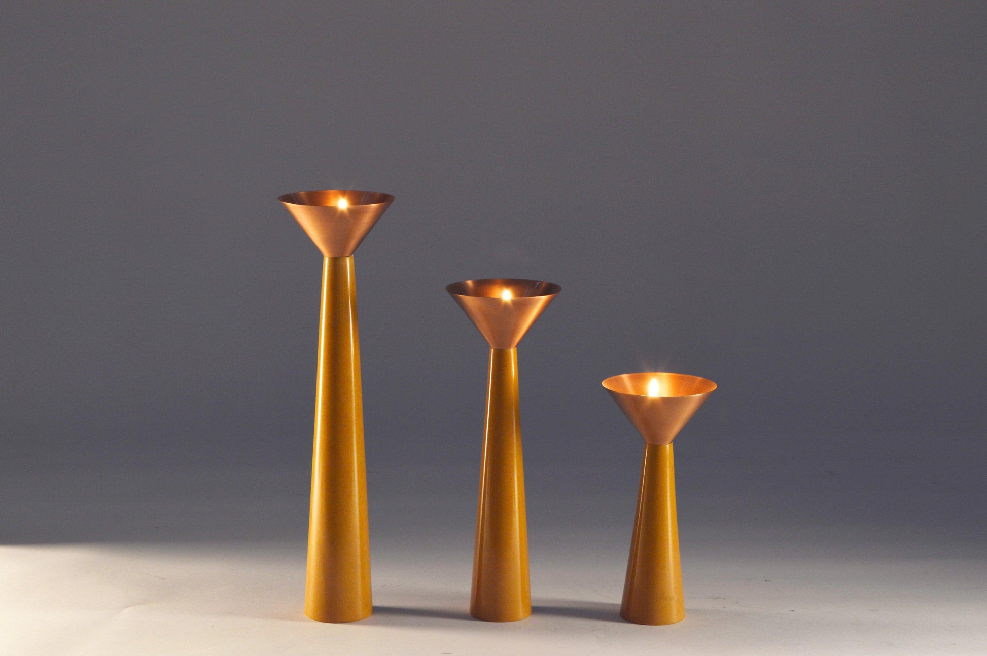 Buy Candle Stand Selective Edition - Copper Stone Candle Stand by AKFD on IKIRU online store