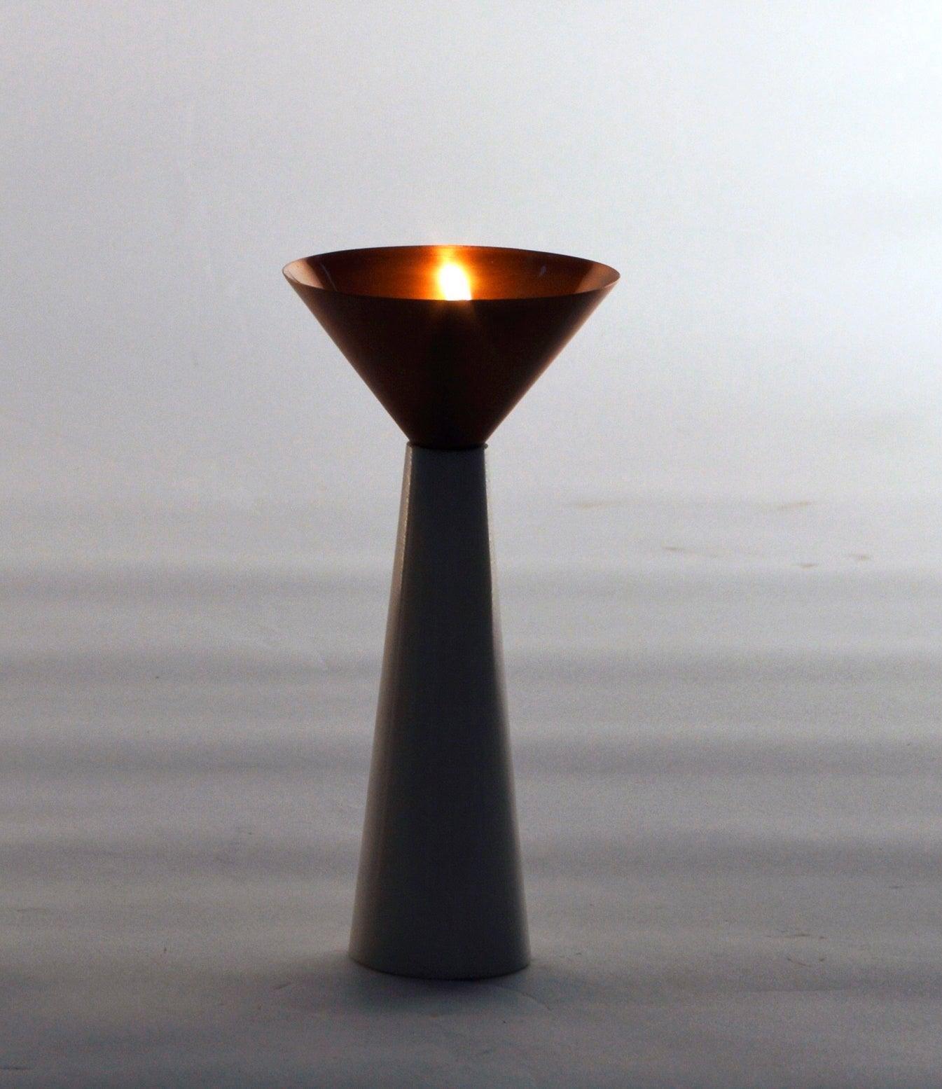 Buy Candle Stand Selective Edition - Copper Stone Candle Stand by AKFD on IKIRU online store