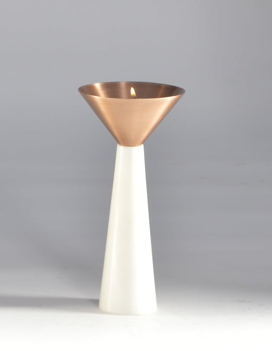 Buy Candle Stand Selective Edition - Copper Stone Candle Stand by AKFD on IKIRU online store