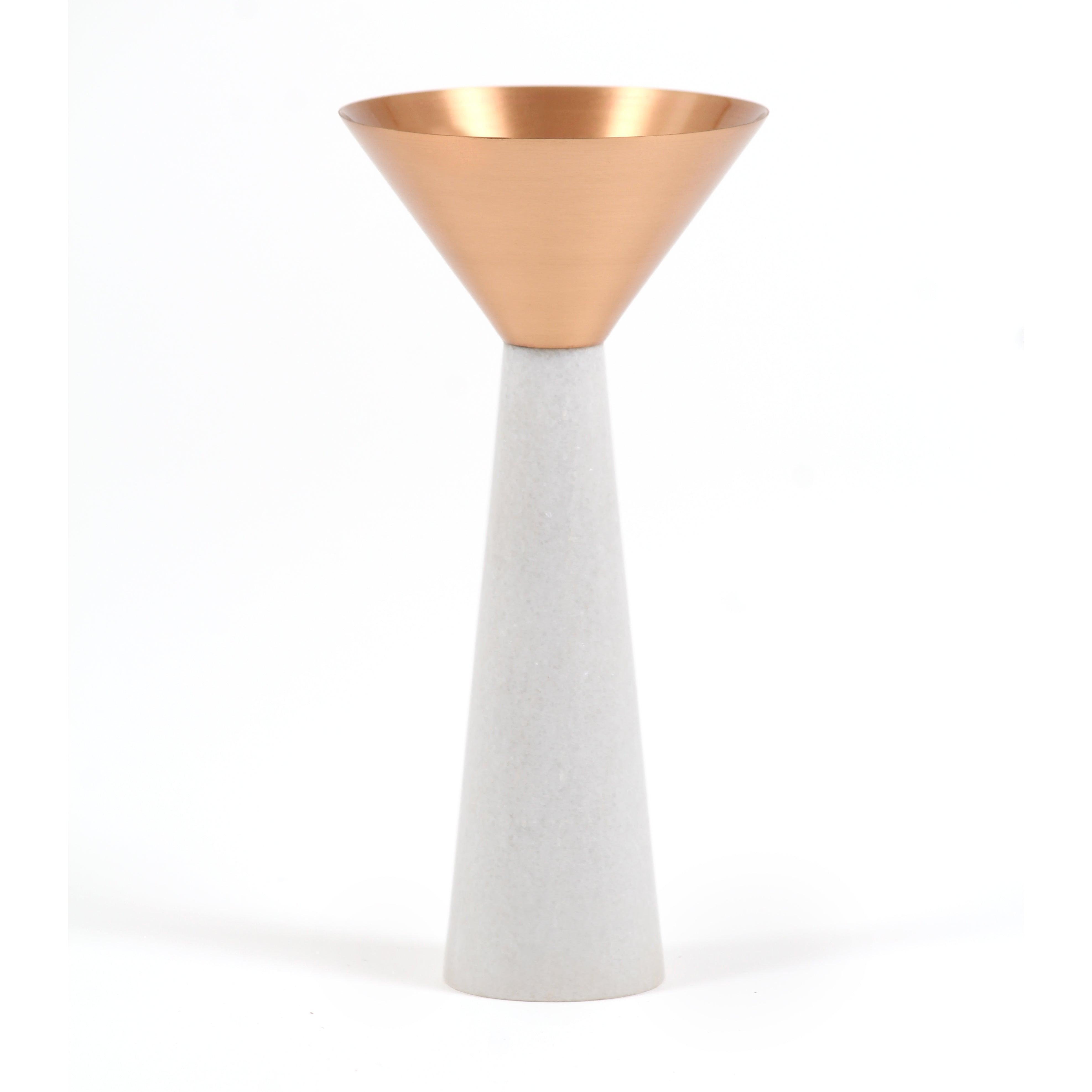 Buy Candle Stand Selective Edition - Copper Stone Candle Stand by AKFD on IKIRU online store
