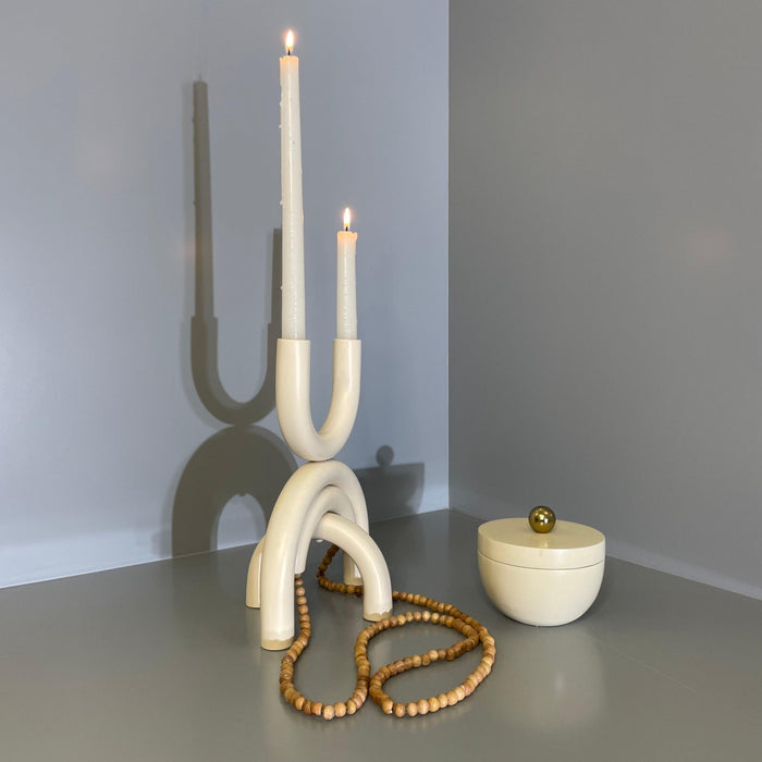 Buy Candle Stand Selective Edition - River Candle Holder | Off White by Objects In Space on IKIRU online store