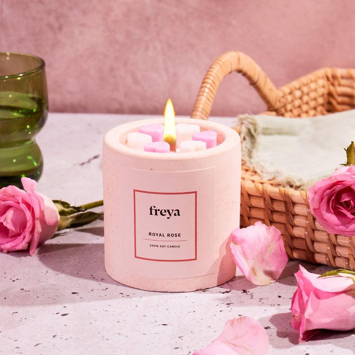 Buy Candle - Valentine Classic Duo Gift Set ( Pack of 2 ) with Free Match Stick Jar by Freya Home on IKIRU online store