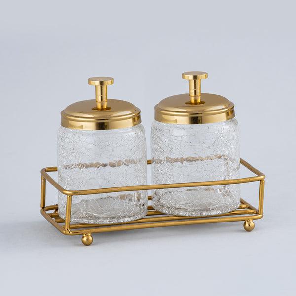 Buy Canister - Iron & Glass Canister Set by Indecrafts on IKIRU online store