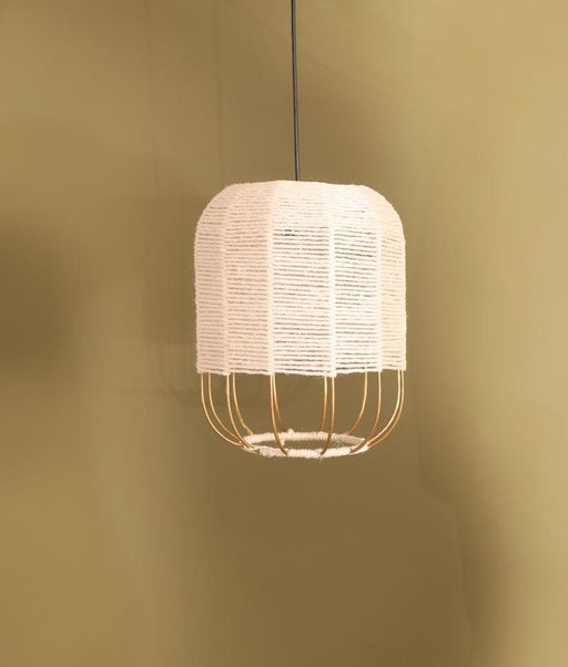 Buy Ceiling Light - Leeva Pendant Lamp by Lakkad Shala on IKIRU online store