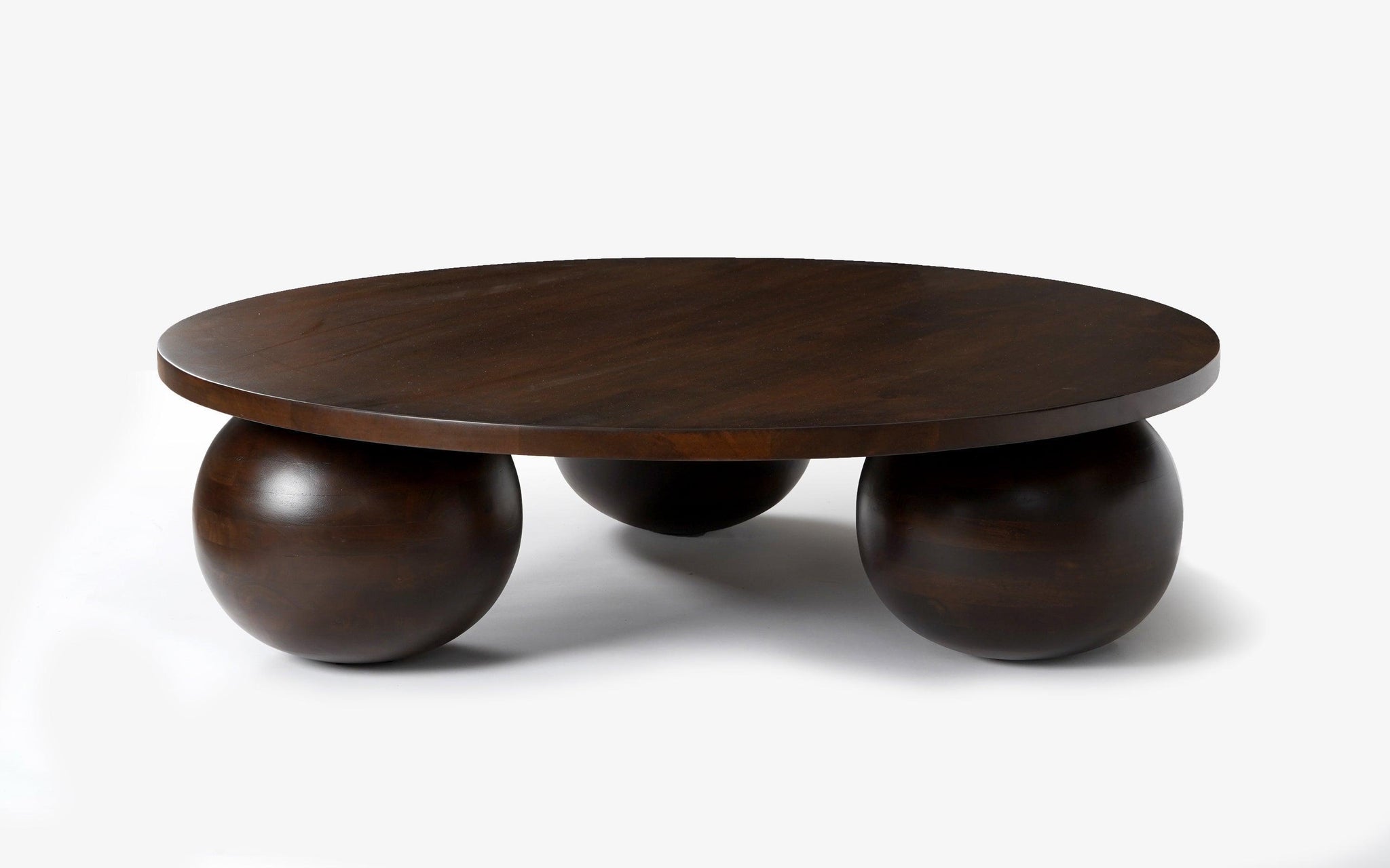 NvN Furniture Solid Sheesham Wood Round Center Coffee Table with 4 Stools for Living Room NvN Furniture Solid Sheesham Wood Round Center Coffee Table with 4 Stools for Living Room