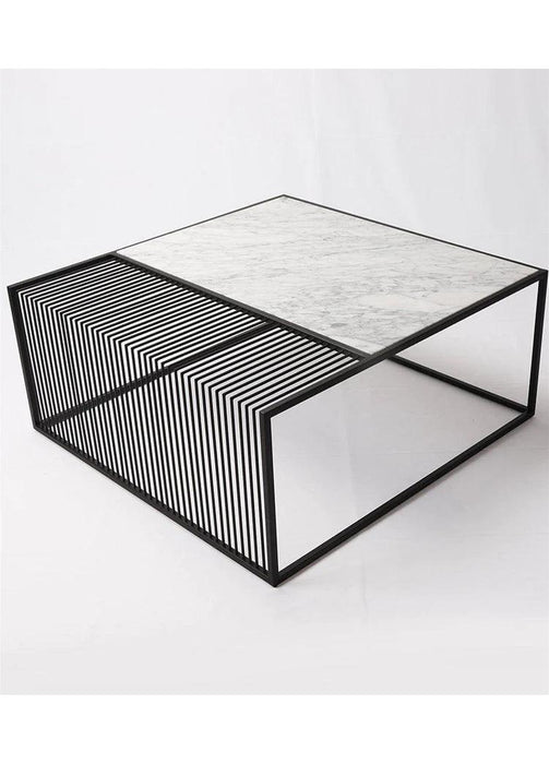 Buy Center Table - Black Metallic Monochrome Wire Coffee Table | Center Table For Living Room & Home by Handicrafts Town on IKIRU online store