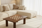 Chess Coffee Table for Living Room | Wooden Sofa Side Table