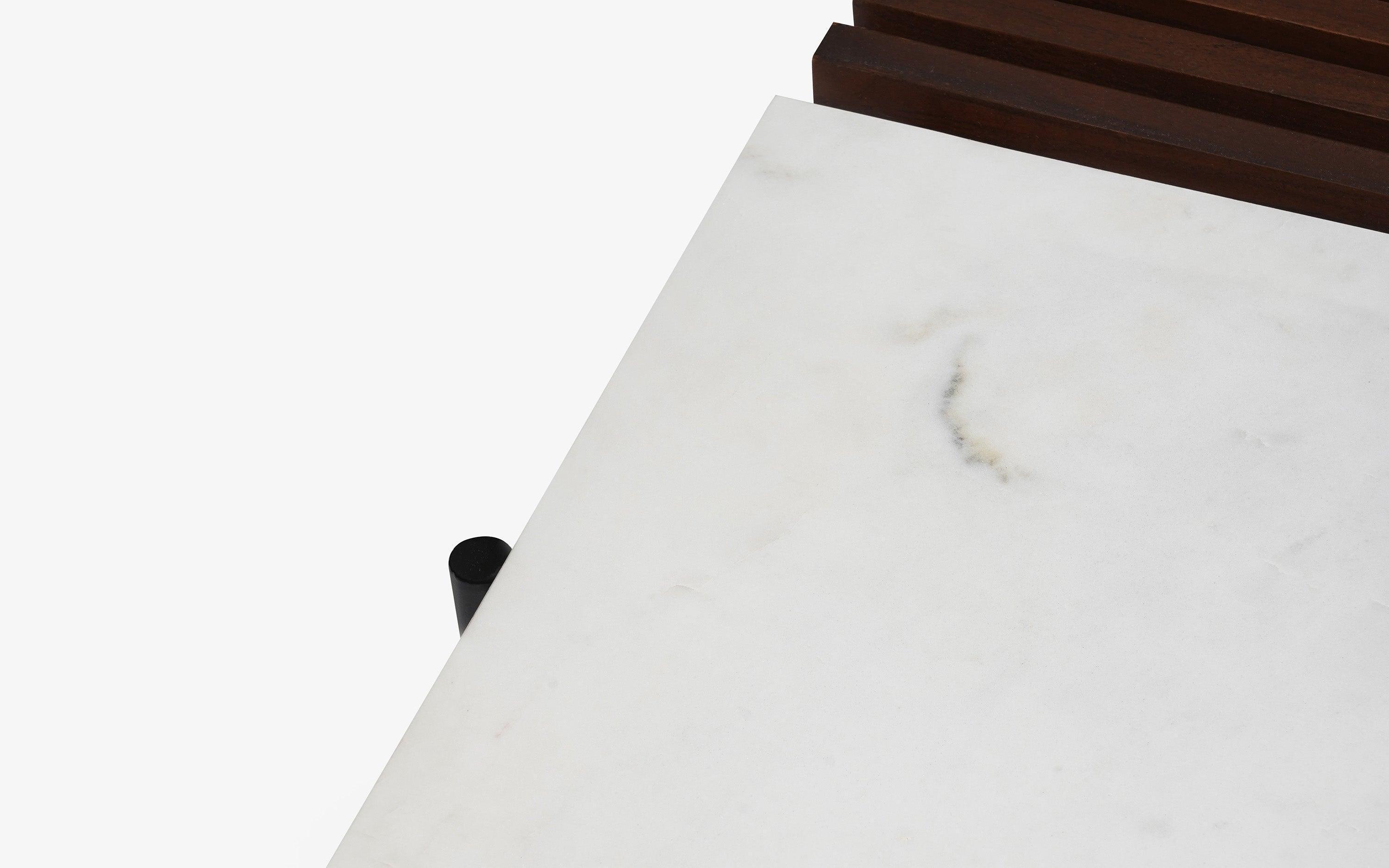 Buy Center Table - Covent Garden Outdoor Coffee Table | Wooden & Marble Finish Teapoy For Home by Orange Tree on IKIRU online store