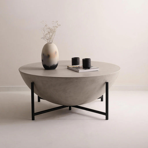 Buy Center Table - Dome Coffee Central Table Side Desk for Living Room | Stone Finish by Objectry on IKIRU online store