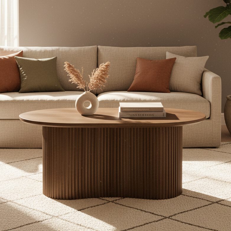 Linn Coffee Table | Mango Wood Center Table For Living Room | Tea Table