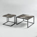 Buy Center Table - Matt Black Iron Side Table | Coffee Table Set of 2 For Living Room & Home by Indecrafts on IKIRU online store