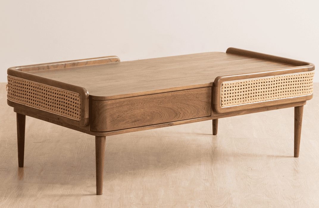 Buy Center Table - Neo Kyoto Coffee Table | Wooden Bench with Storage | Drawer Bench by Orange Tree on IKIRU online store