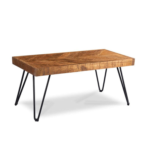 Buy Center Table - Parquetry Hairpin Coffee Table by Home Glamour on IKIRU online store