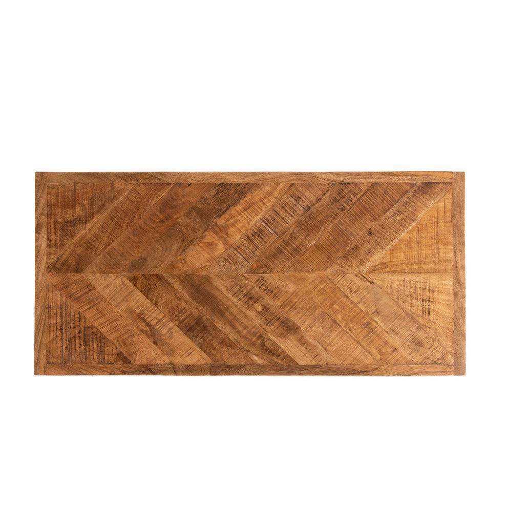 Buy Center Table - Parquetry Hairpin Coffee Table by Home Glamour on IKIRU online store