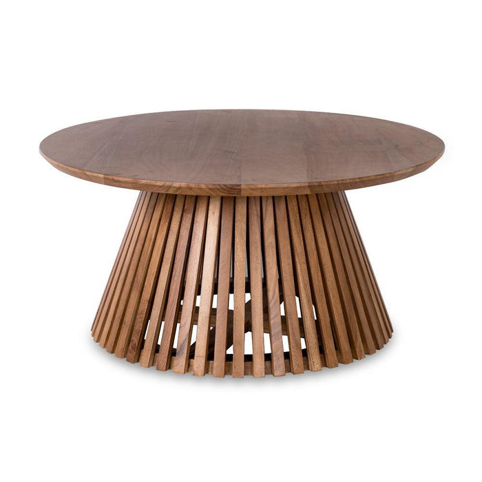 Buy Center Table - Reik Slatted Coffee Table for Living Room | Wooden Central Desk by Home Glamour on IKIRU online store