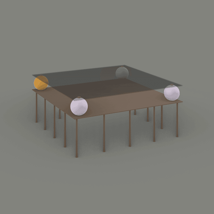 Buy Center Table Selective Edition - Matter Glass & Steel Centre Table by One-o-one Studios on IKIRU online store