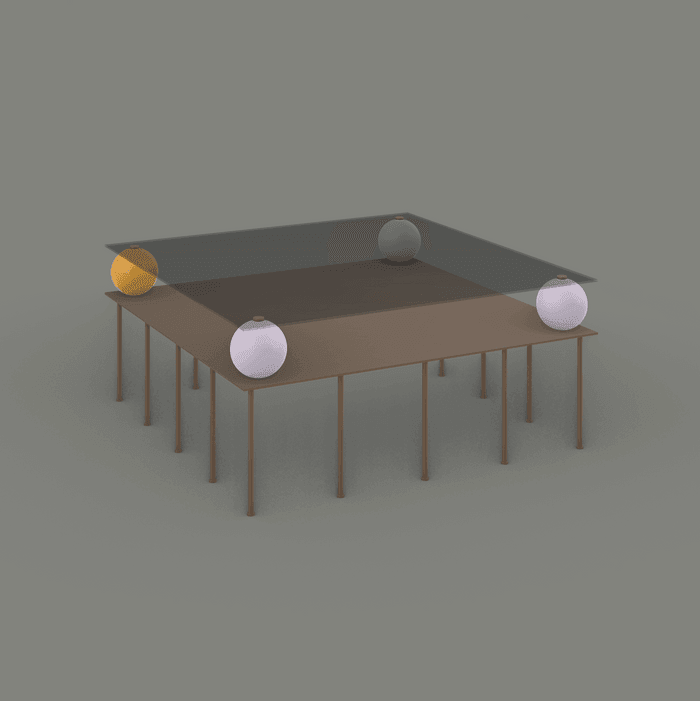 Buy Center Table Selective Edition - Matter Glass & Steel Centre Table by One-o-one Studios on IKIRU online store