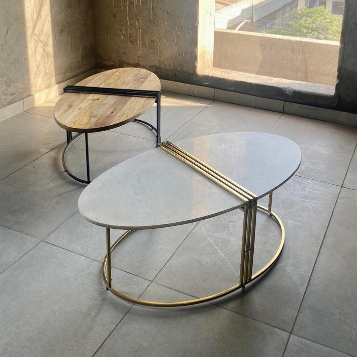 Warmglow Oval Coffee Table | Centerpiece for Home Decor