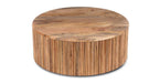 Buy Center Table - Stella Ribbed Coffee Table for Living Room | Wooden Central Desk by Home Glamour on IKIRU online store