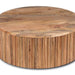 Buy Center Table - Stella Ribbed Coffee Table for Living Room | Wooden Central Desk by Home Glamour on IKIRU online store