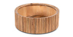 Buy Center Table - Stella Ribbed Coffee Table for Living Room | Wooden Central Desk by Home Glamour on IKIRU online store