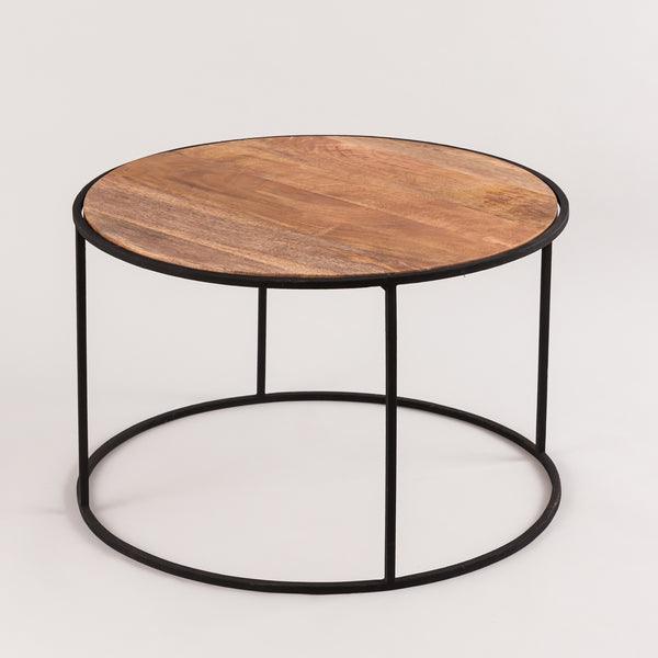 Buy Center Table - Wooden Round Coffee Table | Minimal Center Table For Living Room & Home by Indecrafts on IKIRU online store