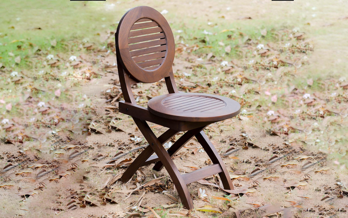 Buy Chair - Alfresco Outdoor Folding Round Stool With 2 Folding Round Chairs by Orange Tree on IKIRU online store