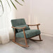 Buy Chair - Astra Boucle Rocking Chair | Wooden Cushion Chair by Muun Home on IKIRU online store