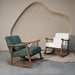 Buy Chair - Astra Boucle Rocking Chair | Wooden Cushion Chair by Muun Home on IKIRU online store