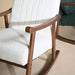 Buy Chair - Astra Boucle Rocking Chair | Wooden Cushion Chair by Muun Home on IKIRU online store