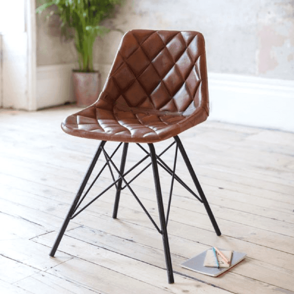 Buy Chair - Diamond Leather Chair | Armless Chair For Office by Home Glamour on IKIRU online store