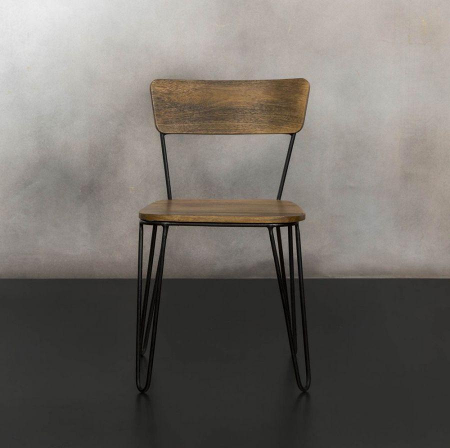 Buy Chair - Hairpin Dining Cum Desk Chair | Set Of 2 by Home Glamour on IKIRU online store