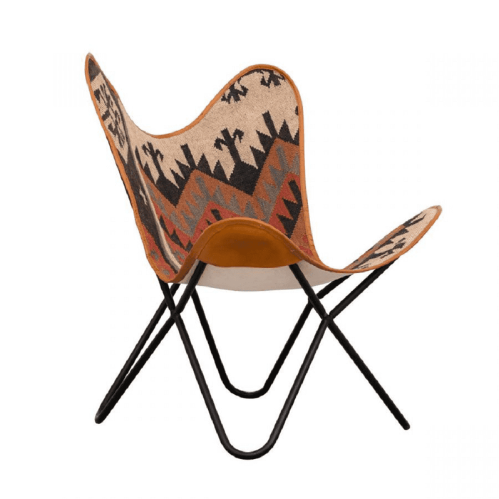 Buy Chair - KILIM BUTTERFLY CHAIR by Home Glamour on IKIRU online store