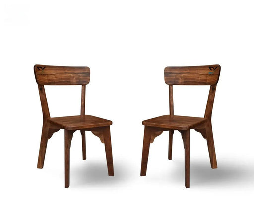 Buy Chair - Regal Solid Sheesham Wood Chair (Set of 2) by Deeke Collection on IKIRU online store