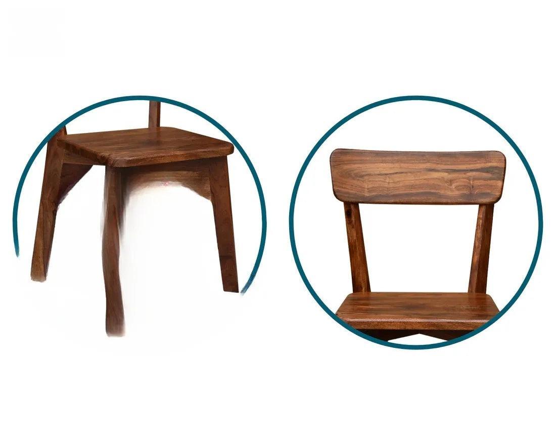 Buy Chair - Regal Solid Sheesham Wood Chair (Set of 2) by Deeke Collection on IKIRU online store