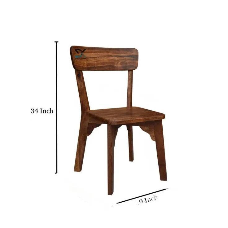 Buy Chair - Regal Solid Sheesham Wood Chair (Set of 2) by Deeke Collection on IKIRU online store